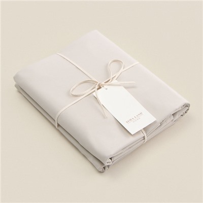Простыня 1.5 спальная SL Home Percale 300ТС, 160×235 см, молочная, хлопок 100%
