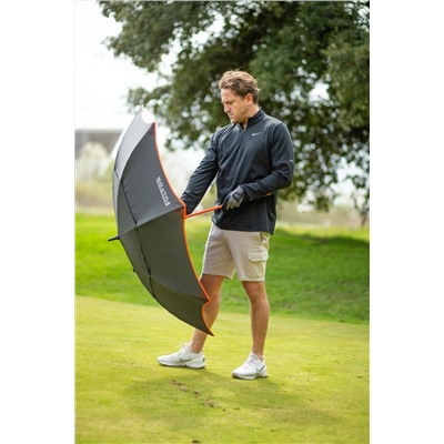 S912-01 Black (Черный) Зонт мужской гольфер Fulton