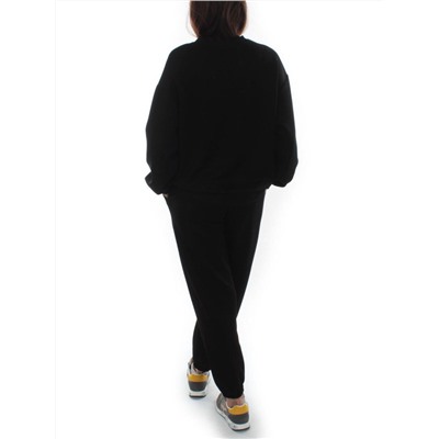 3410/3411 BLACK Костюм спортивный женский (95% хлопок, 5% эластан)