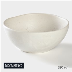 Салатник Magistro Slate, 620 мл, d=16 см, фарфор, белый