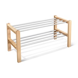 Полка для обуви Альберо SHT-SR9
                        прозрачный лак / алюм.металлик