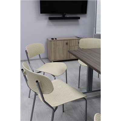 Стул Точка Роста  SHT-S85М
                        белый / черный муар