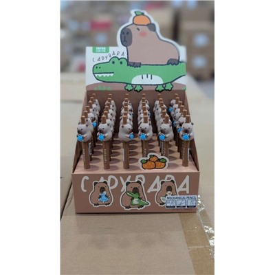 Автоматический карандаш "Cute capybara", mix, шоу-бокс 36 шт.