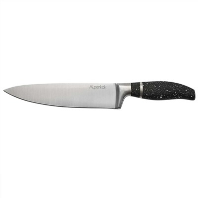 Нож 8" (20 см) большой поварской из нержавеющей стали AK-2130/A "Master" черный гранит