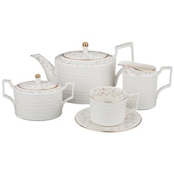 ЧАЙНЫЙ СЕРВИЗ LEFARD "ФАБЬЕН" НА 6 ПЕРСОН 15 ПР. 1100/400/300/280 МЛ (КОР=1НАБ.)