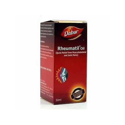 Лечебное масло для суставов РЕВМАТИЛ Dabur (Rheumatil Oil), 50 мл.