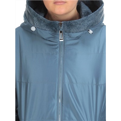 BM-15 GRAY/BLUE Куртка демисезонная женская (100 гр. синтепон)