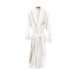 Халат Велюровый Мужской (XXL) Ahsen Krem Bay XXlarge Bornoz- EcoCotton