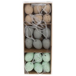 GAEM Набор из 18-ти изделий декоративных подвесных "Яйцо", L20 W8 H3 см