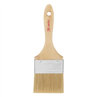 Кисть плоская "Евро" 3", натуральная щетина, деревянная ручка MTX