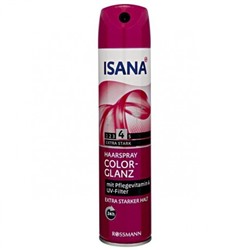 Лак д/волос ISANA Haarspray Color Glanz/Блеск цвета 4 /250мл