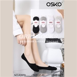 СЛЕДКИ ЖЕНСКИЕ СИЛИКОНОВЫЙ ЗАДНИК АССОРТИ OSKO A1673