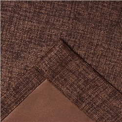 Штора портьерная Этель Natural 130*300 см, цв.коричневый, рогожка/блэкаут, пл. 275 г/м2