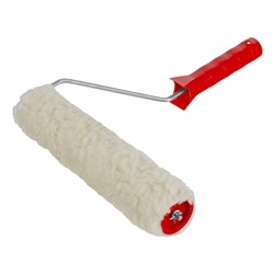 Валик "Натуральный мех", в сборе, 250 мм, D 48 мм, D ручки 6 мм, крепление шплинтом Сибртех