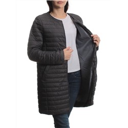 K-528 DK. GRAY Куртка демисезонная стеганая женская (70 гр. холлофайбер)