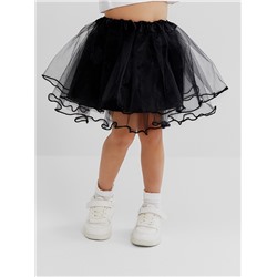 Юбка сетка детская KAFTAN, черный, размер 28