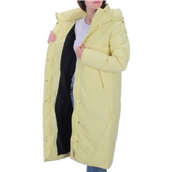 22339 YELLOW Пальто стеганое зимнее женское (200 гр. холлофайбера)