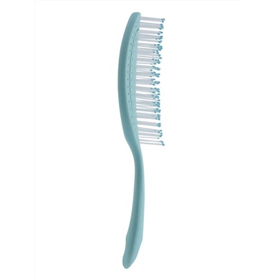 Kristaller Расческа для волос продувная / Улитка 2192, нейлоновые штифты, 18,4 см, голубой