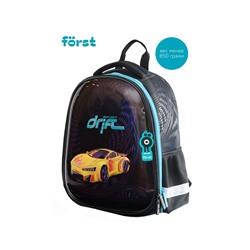 Ранец Först F-Glow "Sport drift" 37*29,5*16см, 2 отделения, 2 кармана, анатомическая спинка