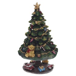 GAEM Фигурка декоративная "Ёлка" (свет, муз, 2хAAA), L13,5 W14 H19 см