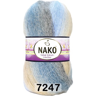 Пряжа Nako Mohair Delicate Colorflow