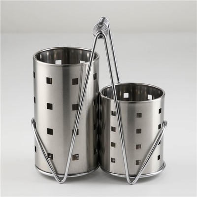 Подставка для столовых приборов Spring, 20×11×23.5 см, нержавеющая сталь