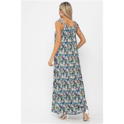 Платье Алиготе (серо-зеленое) П13760-12М