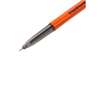 Ручка шариковая ErichKrause Slender Stick Orange, Super Glide, 0.7 мм, чёрная