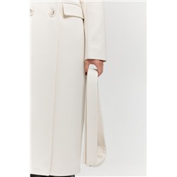 Пальто женское демисезонное 26102 (молочный/рубчик)