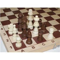 Фигуры шахматные деревянные: 2,5"-2