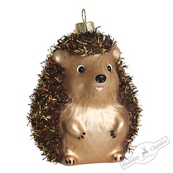 Ежик цвета мокко (стекло) 7,5х7х10 см