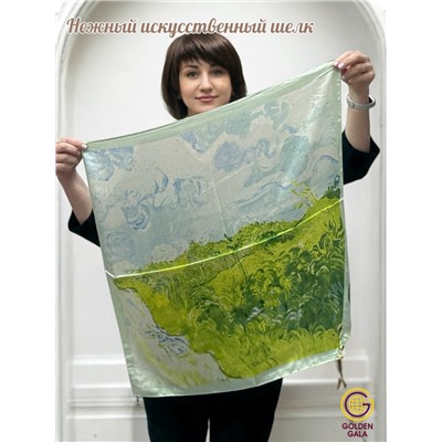 Платок на шею с украшением шелковый Арт 2530/10