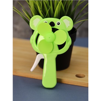 Портативный механический ручной вентилятор «Koala», mix, шоу-бокс 24 шт.