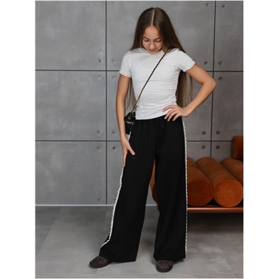 Брюки "Ажур" Черный Девочка