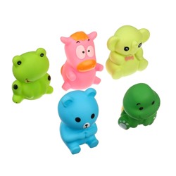 Резиновая игрушка для ванны Крошка Я «Малыш», 7 см, с пищалкой, 1 шт., МИКС, Крошка Я