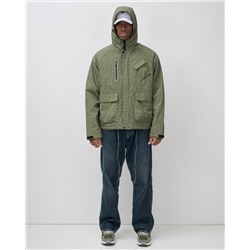 Куртка спортивная мужская весна осень цвета хаки 25471Kh