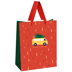 Пакет подарочный 18*23*10см MESHU Yellow Bus отд. фольгой MS_45766/12/Китай