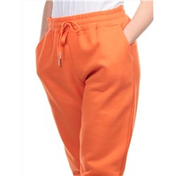 M049 ORANGE Брюки спортивные женские на флисе (100% хлопок) 7986