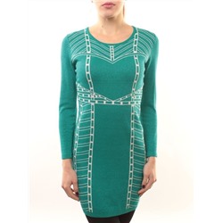 1507-10 Платье трикотажное (73% хлопок, 27% нейлон)