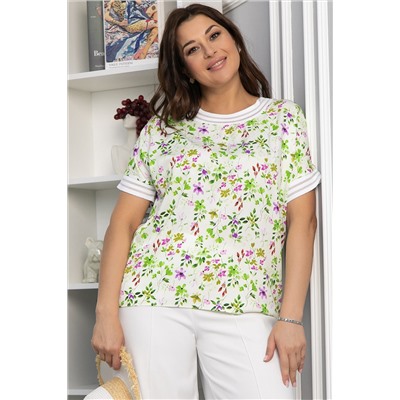 Блуза Лаванда (молочная) Б13818-1М