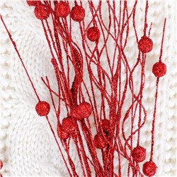 Декор «Блеск», ветка с шариками, h=72 см, МИКС