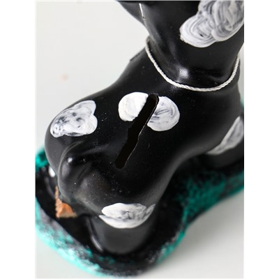 Копилка для денег «Бычок», гипс, 11.5×10×6.5 см, чёрный