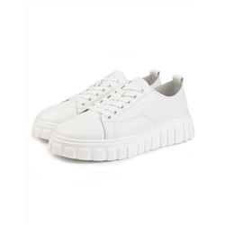 05-PDXL162-1 WHITE Кроссовки женские (натуральная кожа)