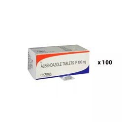 Набор Албендазола (100 х 1 таб, 400 мг), Albendazole Set, произв. Cadila Pharmaceuticals