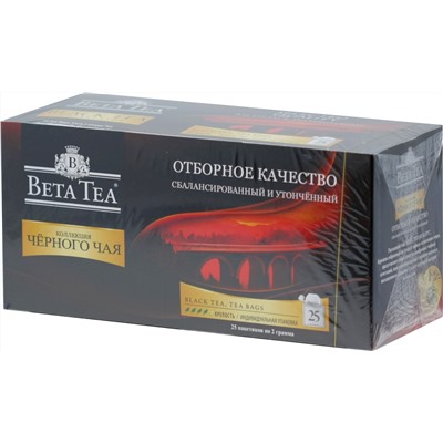 BETA TEA. Selected quality 50 гр. карт.пачка, 25 пак.