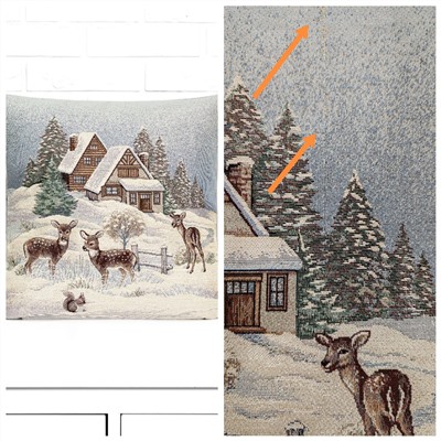 Outlet Лесные друзья три оленя домик Наволочка 45х45 см 2518606