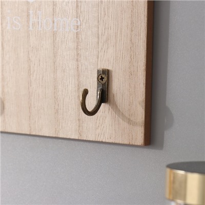 Настенные крючки декоративные «Домики», ключница, дерево, 3×16×27 см