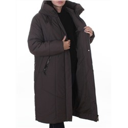 A615 DK. GRAY Пальто зимнее женское (верблюжья шерсть, 120 гр. холлофайбер)