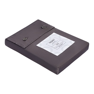 Простыня из премиального сатина темно-серого цвета из коллекции Essential, 240х270 см