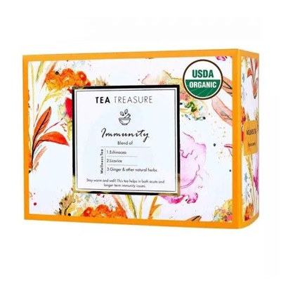 Чай для укрепления иммунитета (18 пак, 2 г), Immunity Wellness Tea, произв. Tea Treasure